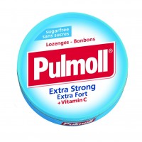 Keo ngậm không đường Pulmoll Extra Strong Extra Fort + Vitamin C