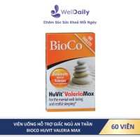 Viên uống hỗ trợ giấc ngủ an thần BioCo Huvit Valeria Max 60 viên