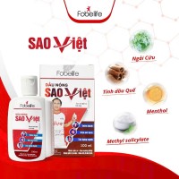 Dầu Nóng Sao Việt Fobelife Xoa Bóp Bong Gân, Đau Nhức Xương Khớp