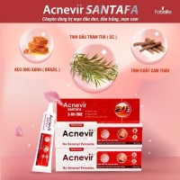 Kem Ngừa Mụn ACNEVIR SANTAFA Giảm Mụn Đầu Đen Mụn Cám - Tuýp 15gr