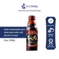 Nước hồng sâm hỗ trợ tăng cường sức khỏe đề kháng và bồi bổ cơ thể HONGSAMJIN GOLD 100ml