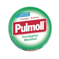 Kẹo Ngậm ho không đường PULMOLL, giàu vitamin C, trái cây cô đặc 45g Fresh Mint