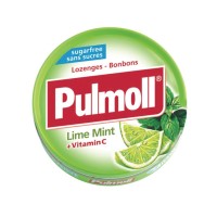 Kẹo Ngậm ho không đường PULMOLL, giàu vitamin C, trái cây cô đặc 45g Fresh Mint