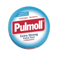 Kẹo Ngậm ho không đường PULMOLL, giàu vitamin C, trái cây cô đặc 45g Fresh Mint