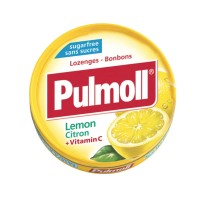 Kẹo Ngậm ho không đường PULMOLL, giàu vitamin C, trái cây cô đặc 45g Fresh Mint