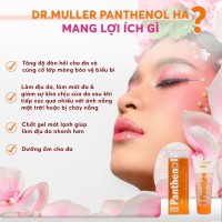 Gel dưỡng ẩm da Cộng Hòa Séc Dr Muller Panthenol B5 7% bổ sung HA, Vitamin E 110ml
