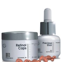Combo chống lão hóa, làm đẹp da chuyên sâu Frezyderm Age Repair Set Retinol Caps + Precious Elixir